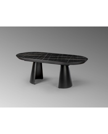 CAPRI -MESA COMEDOR- T MARMOL NEGRO